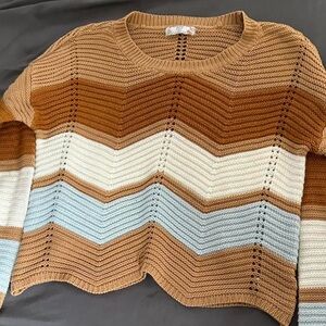 Striped Knitted Girls Sweater